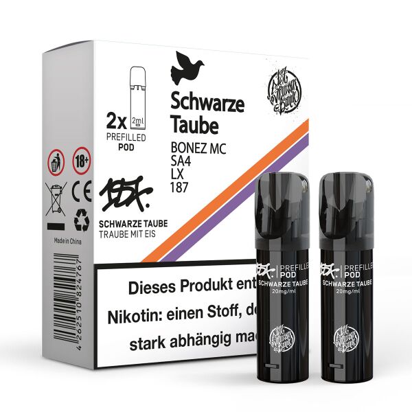 187 Strassenbande Pods | 2er Pack | Schwarze Taube