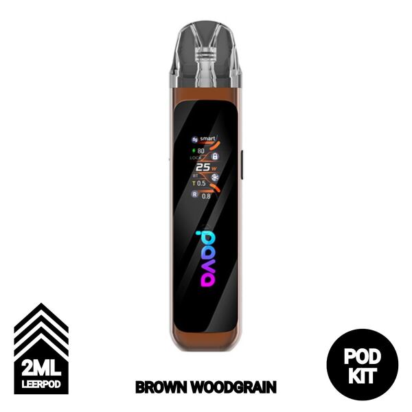 Pava Horiz Pro Pod-Kit in Brown Woodgrain mit Holzmaserung