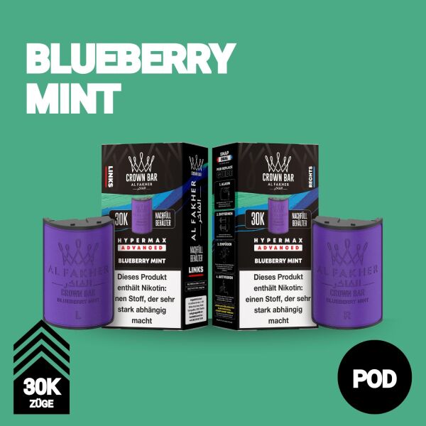 Al Fakher 30k Hypermax | POD | Blueberry Mint