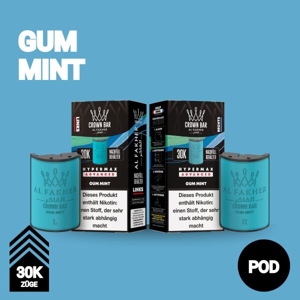 Al Fakher 30k Hypermax | POD | Gum Mint