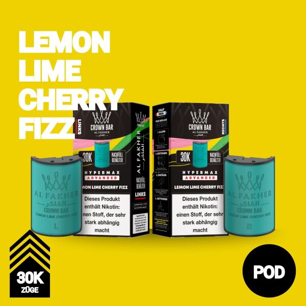 Al Fakher 30k Hypermax | POD | Lemon Lime Cherry Fizz