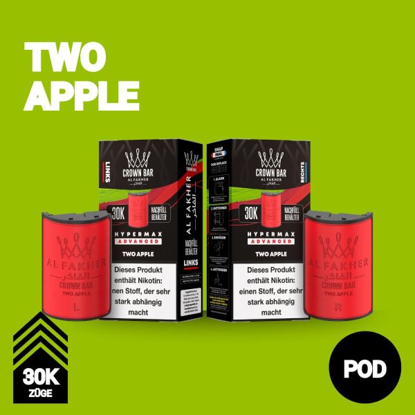Al Fakher 30k Hypermax | POD | Two Apple