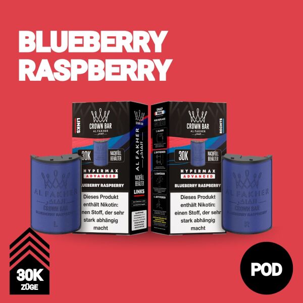 Al Fakher 30k Hypermax | POD | Blueberry Raspberry