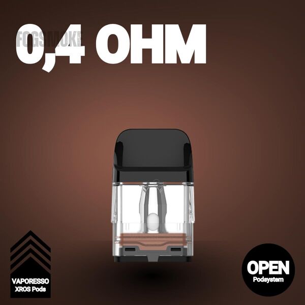 4x Vaporesso XROS Pod | 0,4 Ohm