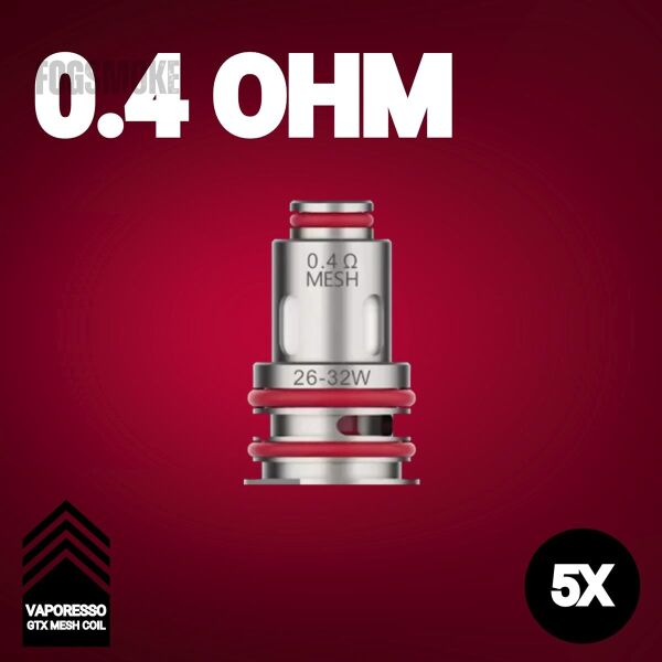 5x Vaporesso GTX Coils | 0,4 Ohm