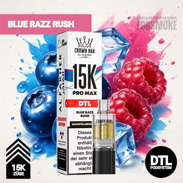 Al Fakher 15K Pro Max | POD | Blue Razz Rush