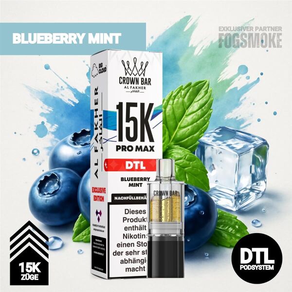 Al Fakher 15K Pro Max | POD | Blueberry Mint