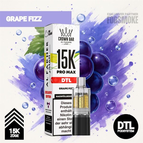 Al Fakher 15K Pro Max | POD | Grape Fizz