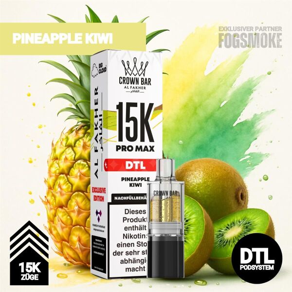 Al Fakher 15K Pro Max | POD | Pineapple Kiwi