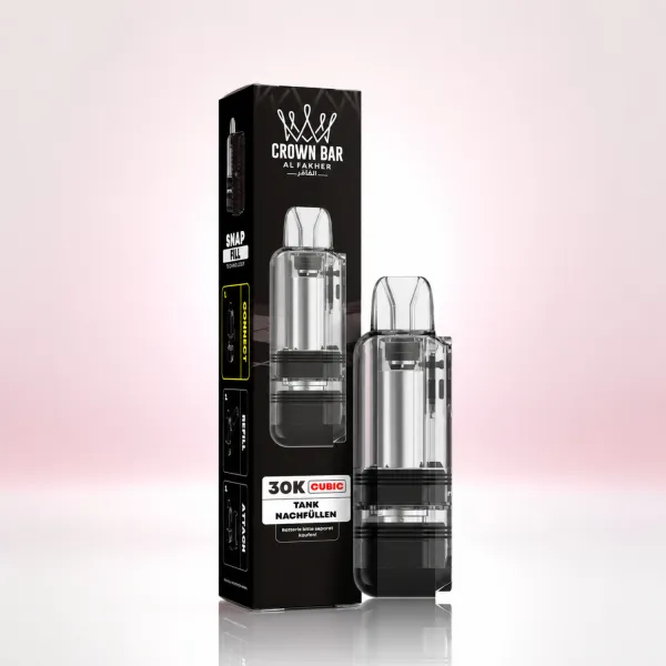 Al Fakher 30K Cubic Pod 0.6 Ohm, leerer Pod-Tank
