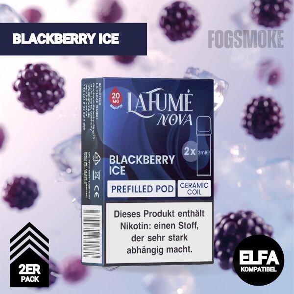 LaFume Nova | 2er Pod | Blackberry Ice | ELFA-Kompatibel