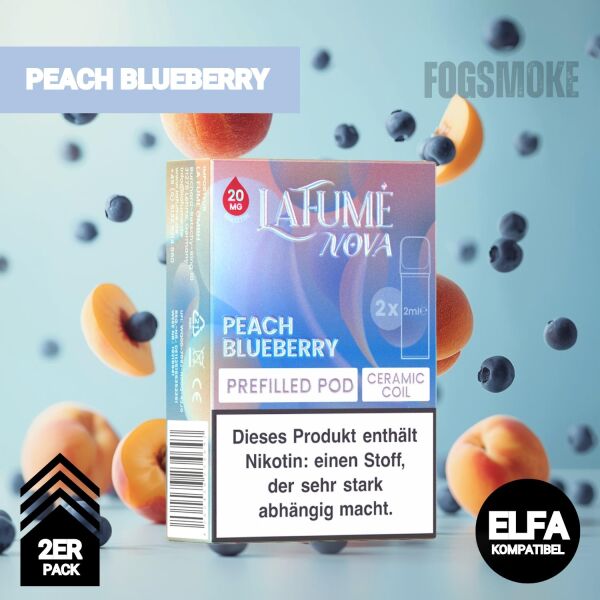 LaFume Nova | 2er Pod | Peach Blueberry | ELFA-Kompatibel