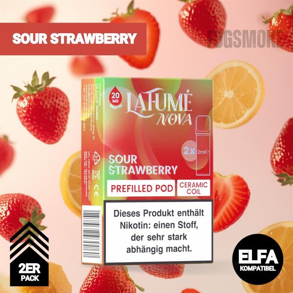 LaFume Nova Pod | Sour Strawberry | Elfa-Kompatibel