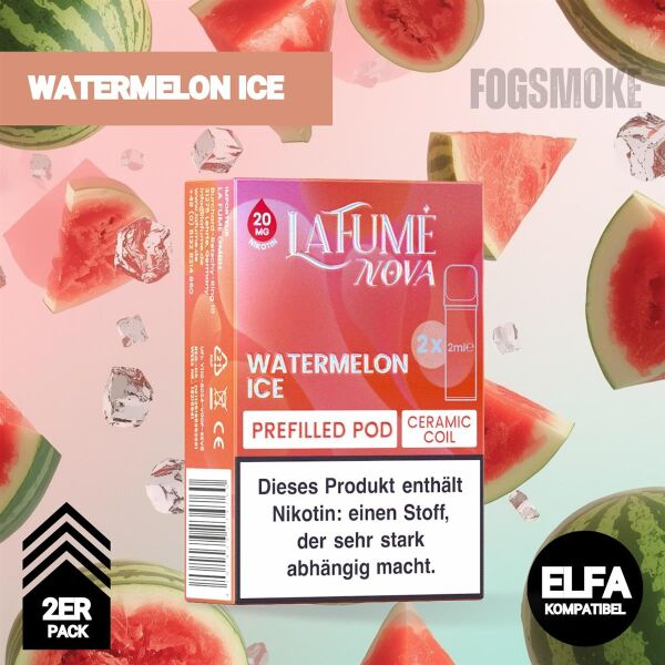 LaFume Nova Pod | 2er Pod | Watermelon Ice | ELFA-Kompatibel