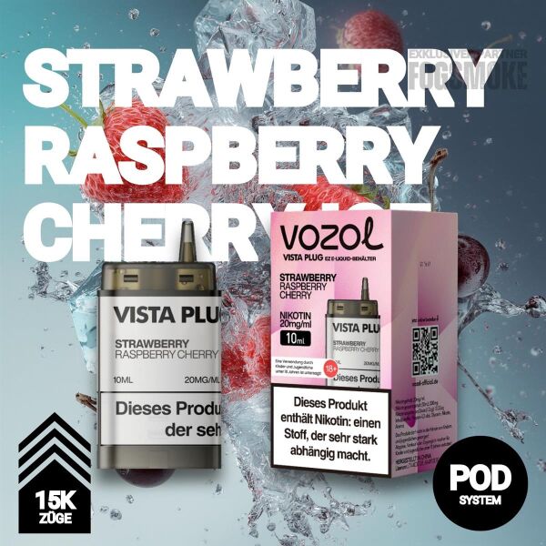 Vozol Vista Plug EZ | Pod | Strawberry Raspberry Cherry