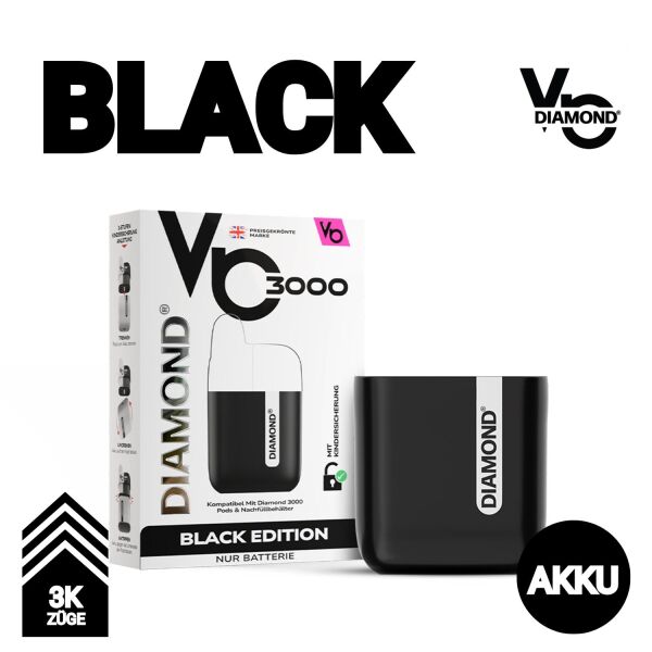 Vapes Bar Diamond 3K | Akku | Black