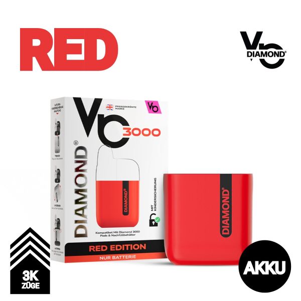 Vapes Bar Diamond 3K | Akku | Red