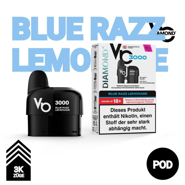 Vapes Bar Diamond 3K | Pod | Blue Razz Lemonade
