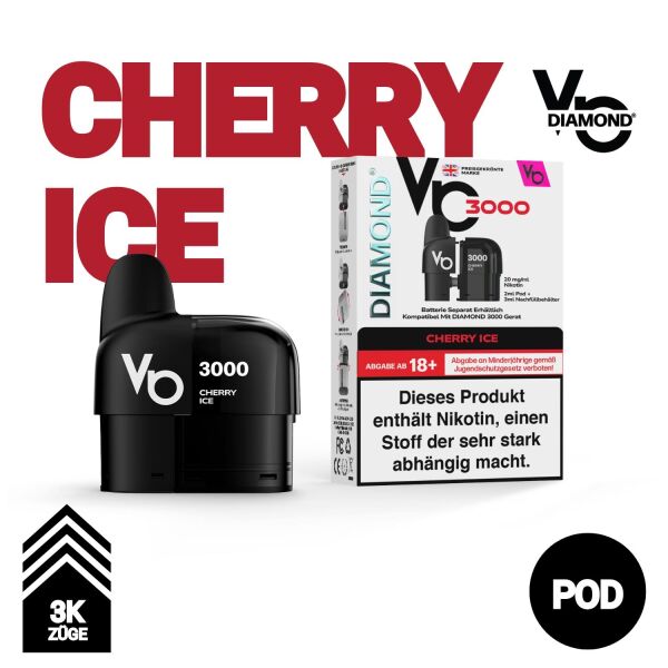 Vapes Bar Diamond 3K | Pod | Cherry Ice