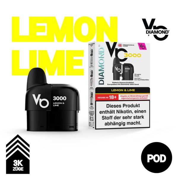 Vapes Bar Diamond 3K | Pod | Lemon & Lime