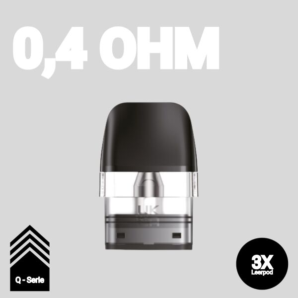 3x Geekvape Q | Pod Tank | 0,4 Ohm