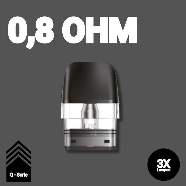 3x Geekvape Q | Pod Tank | 0,8 Ohm
