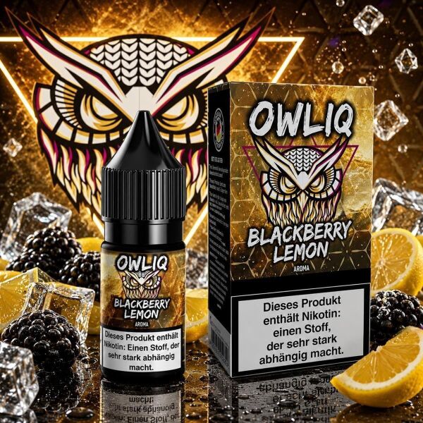 OWLIQ Nikotinsalz-Liquid – Blackberry Lemon, 10 mg/ml