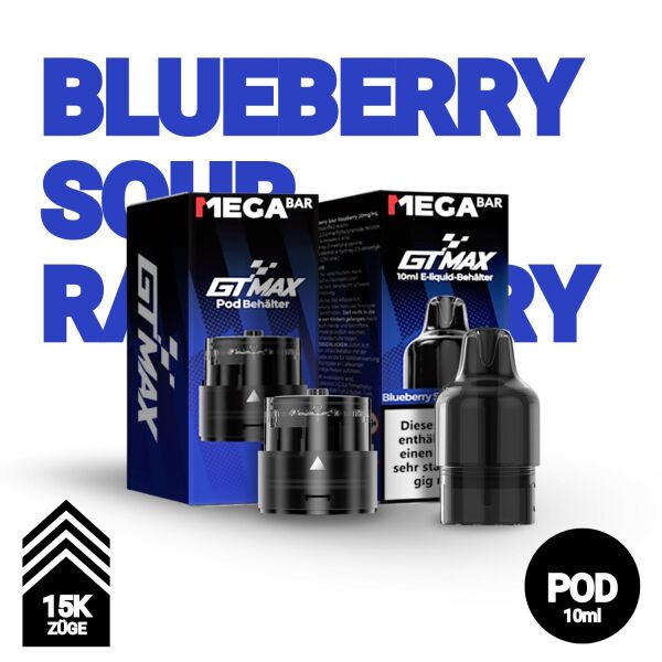 MegaBar GT Max 15K | Pod | Blueberry Sour Raspberry