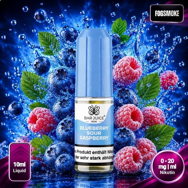 Bar Juice 5000 | Nicsalt Liquid | Blueberry Sour Raspberry