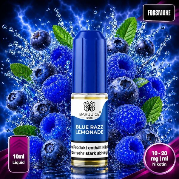 Bar Juice 5000 | Nicsalt Liquid | Blue Razz Lemonade