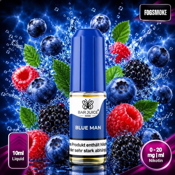 Bar Juice 5000 | Nicsalt Liquid | Blue Man
