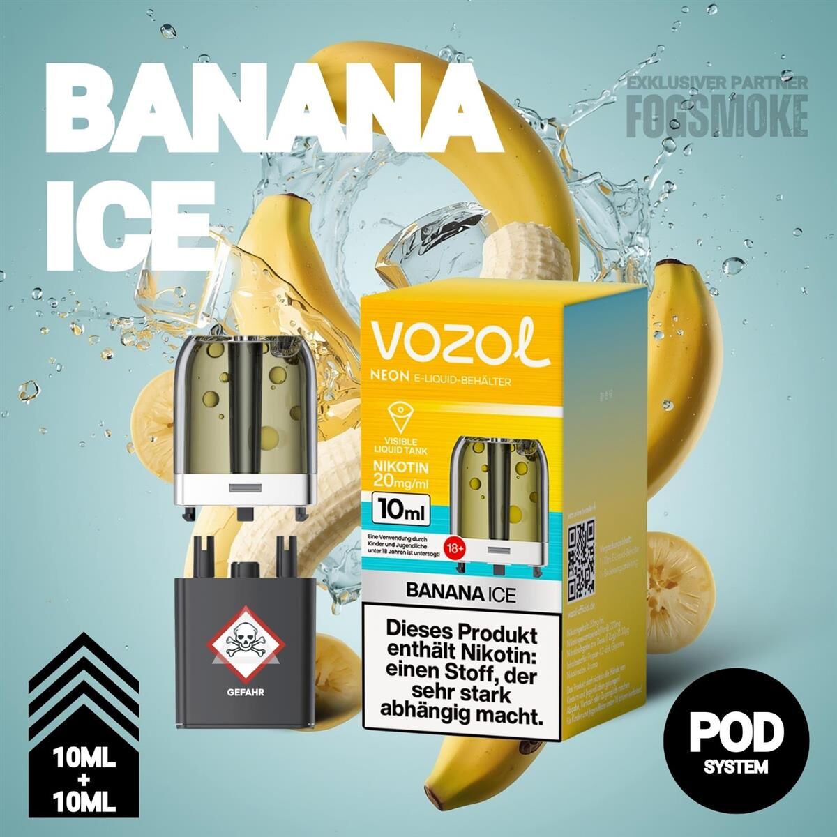 Vozol Neon Plug Max - Banana Ice Pod | Jetzt bestellen