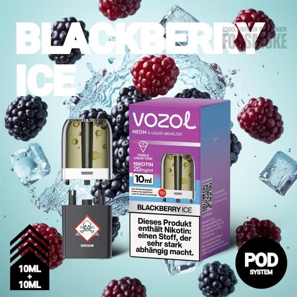 Vozol Neon Plug Max | Pod | Blackberry Ice