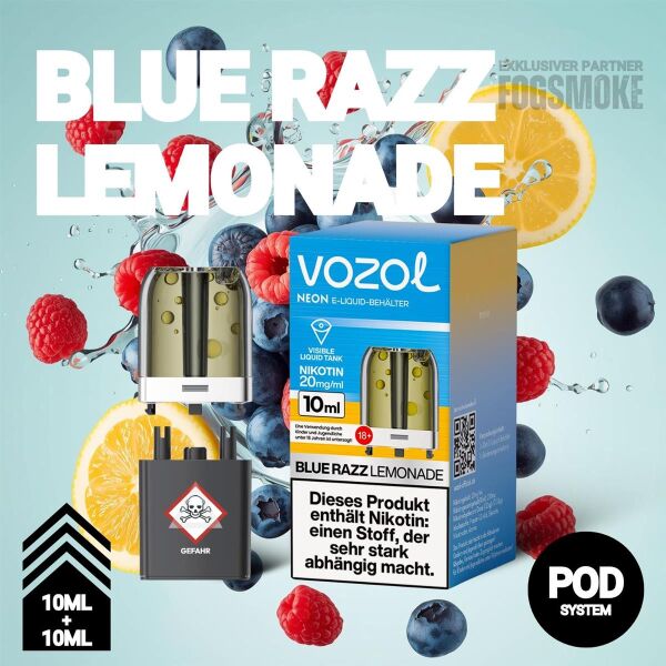 Vozol Neon Plug Max | Pod | Blue Razz Lemonade