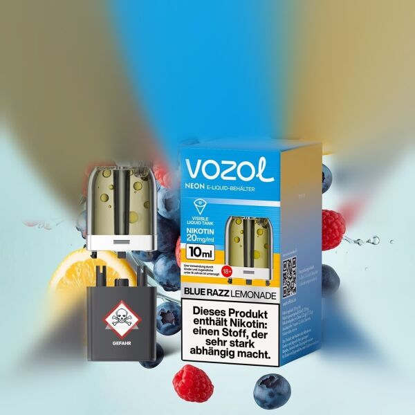 Vozol Neon Plug Max Pod – Blue Razz Lemonade