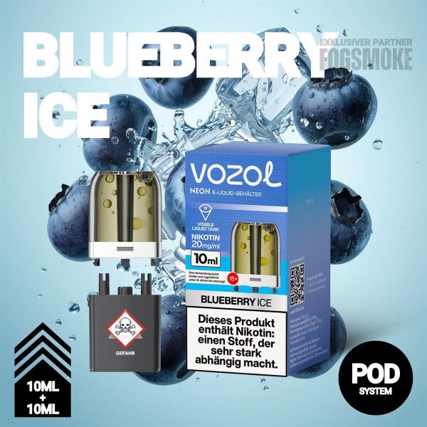 Vozol Neon Plug Max | Pod | Blueberry Ice