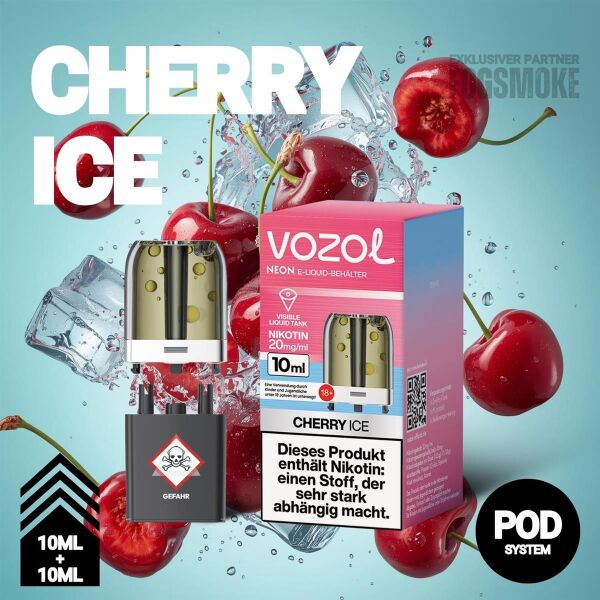 Vozol Neon Plug Max | Pod | Cherry Ice