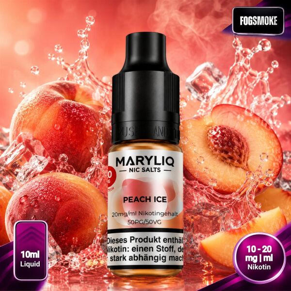 Lost Mary Maryliq | Nicsalt Liquid | Peach Ice