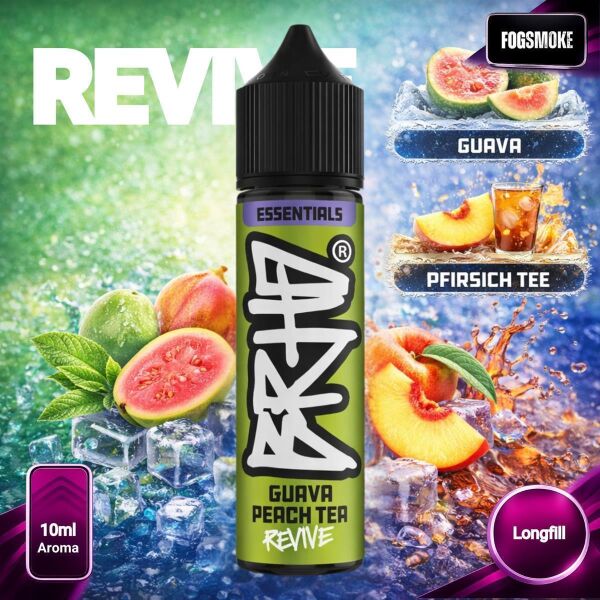 Barehead | Essentials | 10ml Aroma | Guava Peach Tea