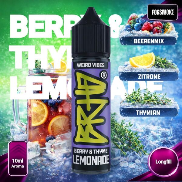 Barehead | Weird Vibes | 10ml Aroma | Berry Thyme Lemonade