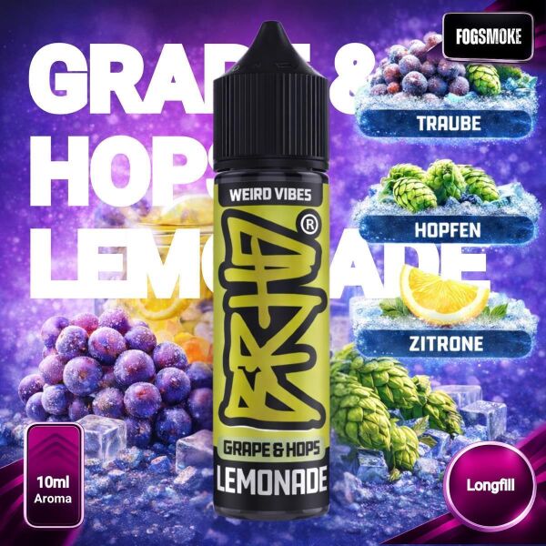 Barehead | Weird Vibes | 10ml Aroma |  Grape & Hops Lemonade