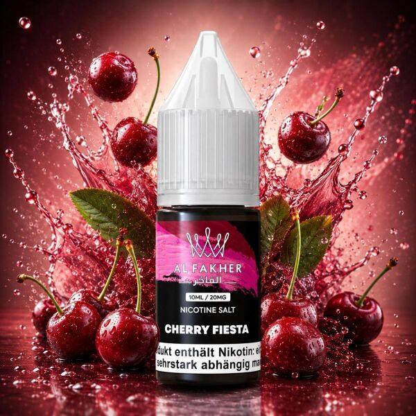 Al Fakher Liquid Cherry Fiesta, 10-ml-Flasche