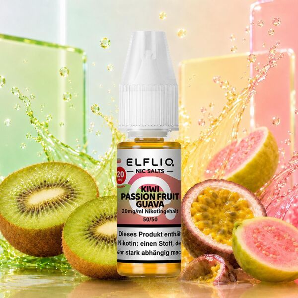 ELFLIQ Nikotinsalz-Liquid – Kiwi Passion Fruit Guava