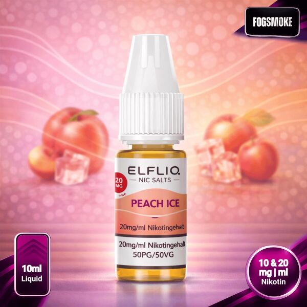 Elfliq Liquid by Elfbar | Peach Ice