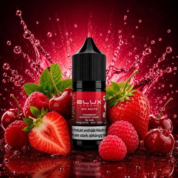ELUX Nikotinsalz-Liquid – Strawberry Raspberry Cherry
