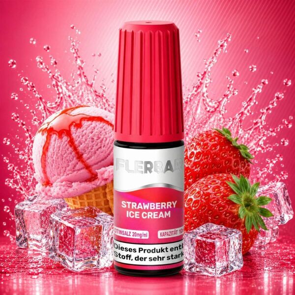 Flerbar Nikotinsalz-Liquid – Strawberry Ice Cream