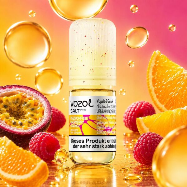 Vozol Nikotinsalz-Liquid – Passionfruit Raspberry Orange