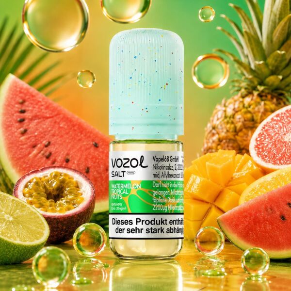 Vozol Nikotinsalz-Liquid – Watermelon Tropical Fruits