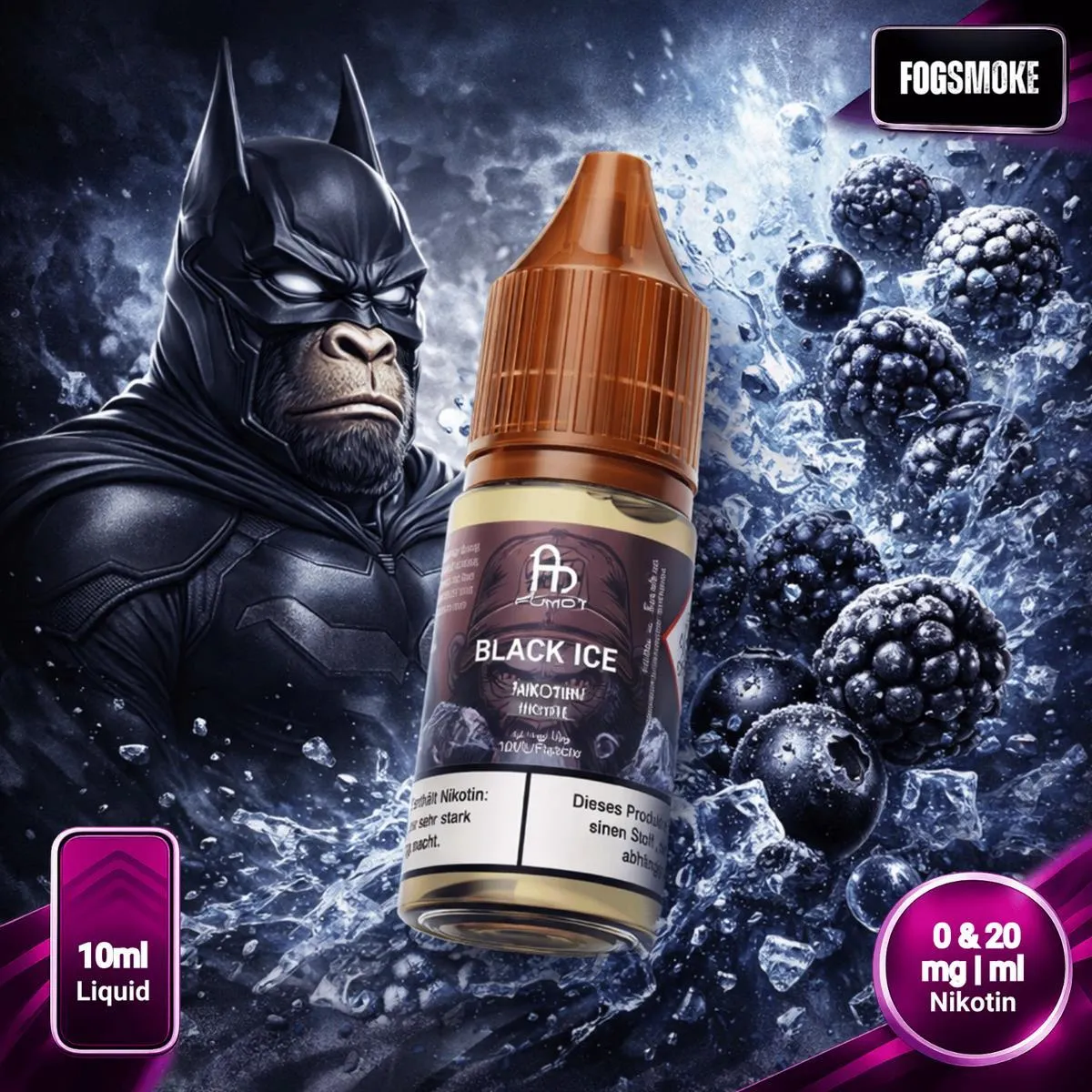 RandM Tornado Black Ice Menthol Liquid