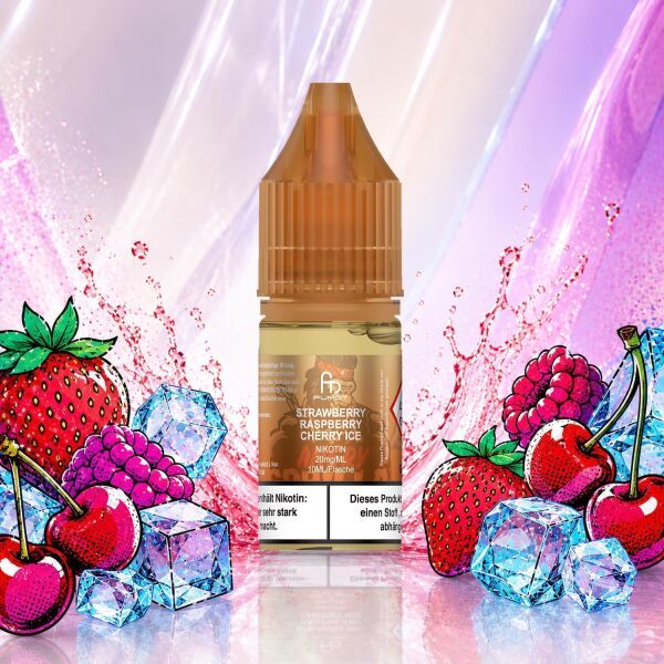 RandM Tornado Liquid by Fumot, Sorte Strawberry Raspberry Cherry Ice, 10-ml-Flasche
